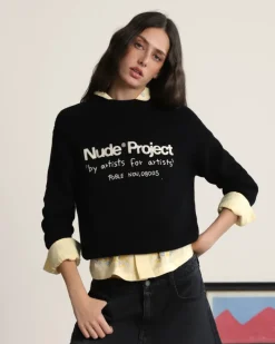 Nude Project Liqueza Knit Black Discount