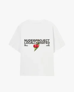 Nude Project Locally Hated Cherry Tee White Discount