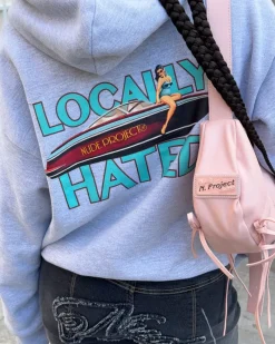 Nude Project Locally Hated Hoodie Grey Melange Outlet