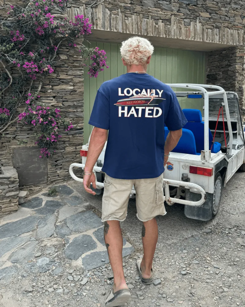 Nude Project Locally Hated Tee Navy Sale