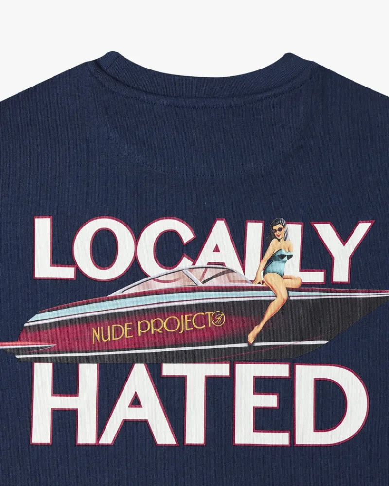 Nude Project Locally Hated Tee Navy Sale