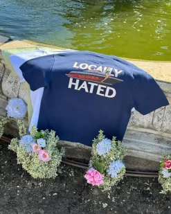 Nude Project Locally Hated Tee Navy Sale