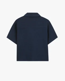 Nude Project Marbella Waffle Shirt Navy Hot