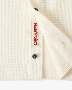 Nude Project Marbella Waffle Shirt Off-White Fashion