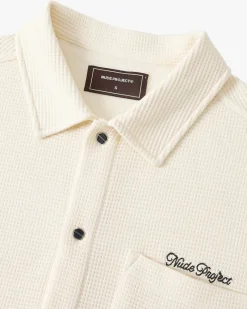 Nude Project Marbella Waffle Shirt Off-White Fashion