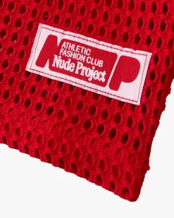 Nude Project Mesh Top Red Online