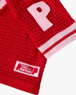 Nude Project Mesh Top Red Online