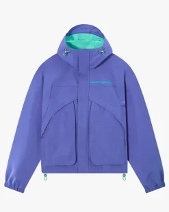 Nude Project Milestones Windbreaker Jacket Blue Discount