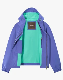 Nude Project Milestones Windbreaker Jacket Blue Discount