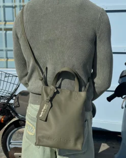 Nude Project Minimal Leather Bag Olive Fashion
