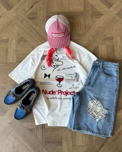 Nude Project Más Vino Tee Marshmellow Online