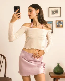 Nude Project Not Your Baby Top Marshmallow New