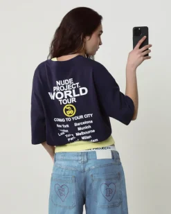Nude Project Nude Tour Tee Navy Fashion