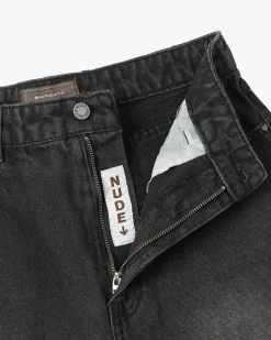 Nude Project Old Baggy Denim Shorts Black Fashion