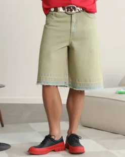 Nude Project Old Baggy Denim Shorts Sand Wash Online