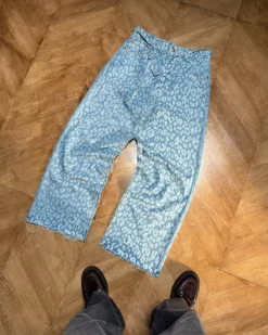 Nude Project Old Baggy Jeans Animal Print Clearance