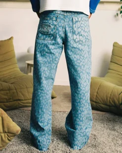 Nude Project Old Baggy Jeans Animal Print Clearance