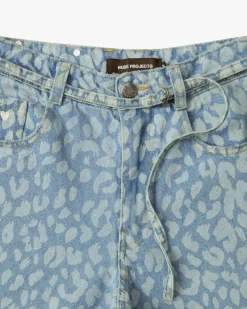 Nude Project Old Baggy Jeans Animal Print Clearance