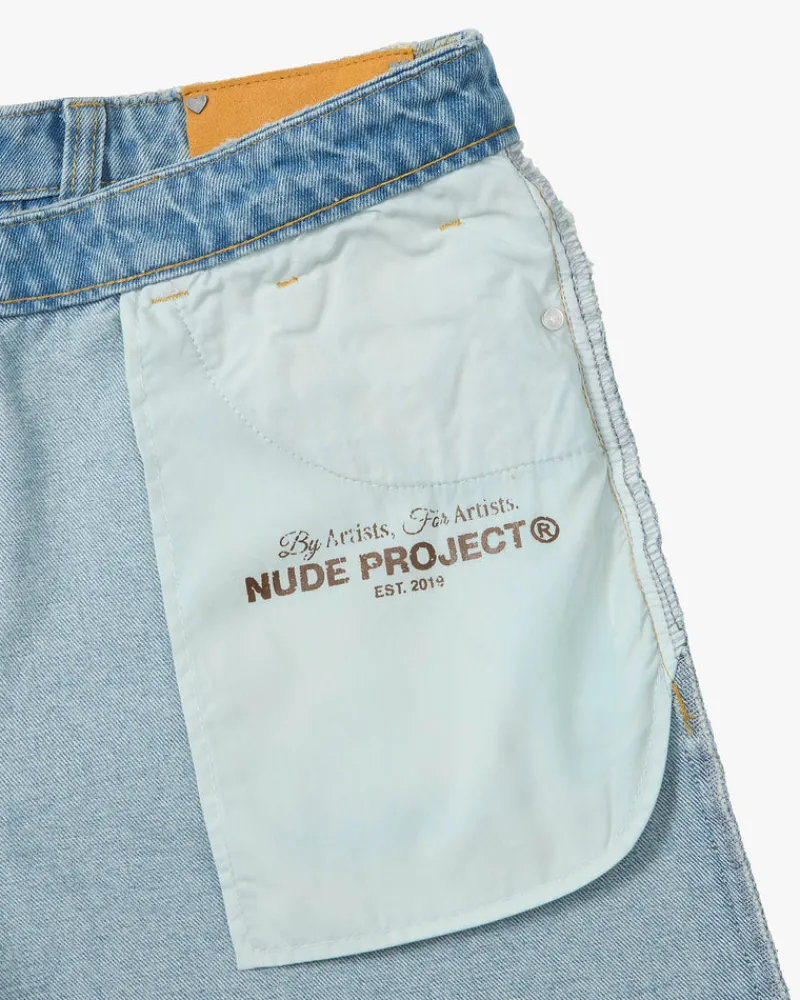 Nude Project Old Baggy Jeans Blue Online