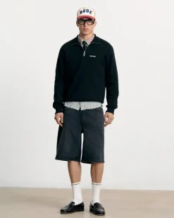 Nude Project Origins Quarter-Zip Black Clearance