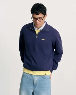 Nude Project Origins Quarter-Zip Navy Best