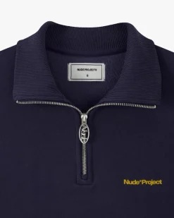 Nude Project Origins Quarter-Zip Navy Best