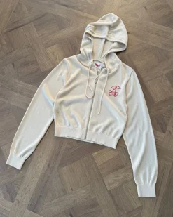 Nude Project Papaya Zip-Up Knit Hoodie Marshmallow Online