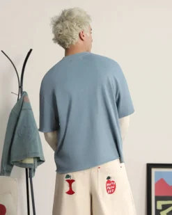 Nude Project Patty Waffle Longsleeve Blue Clearance