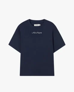 Nude Project Peach Tee Navy New