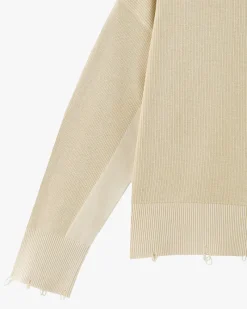 Nude Project Perfect Cropped Knit Sweater Off-White New