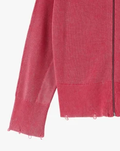 Nude Project Perfect Cropped Zip-Up Hoodie Raspberry Online