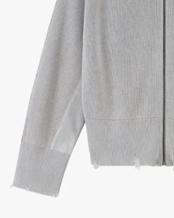 Nude Project Perfect Cropped Zip-Up Hoodie Grey Sale