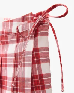 Nude Project Plaided Skirt Red Hot