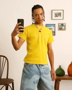 Nude Project Poblenou Tee Yellow Fashion