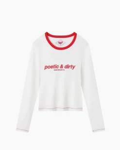 Nude Project Poetic Long-Sleeve Tee Off-White Clearance