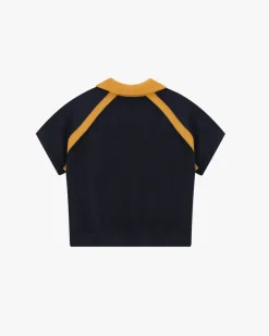 Nude Project R10 Knit Polo Navy Discount