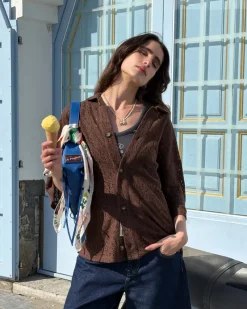 Nude Project Romantica Shirt Brown Clearance