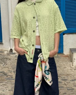 Nude Project Romantica Shirt Green Discount