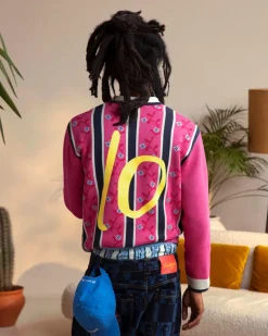 Nude Project Rosel Football Polo Knit Pink Online