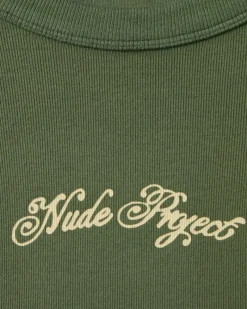 Nude Project Script Top Khaki New