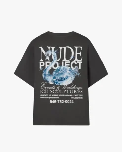 Nude Project Sculpture Tee Ash New