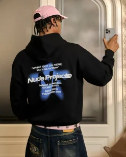 Nude Project Seoul Hoodie Black New