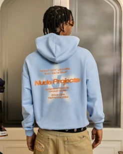 Nude Project Seoul Hoodie Light Blue Clearance
