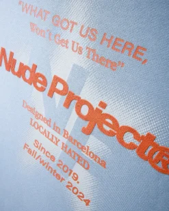 Nude Project Seoul Hoodie Light Blue Clearance