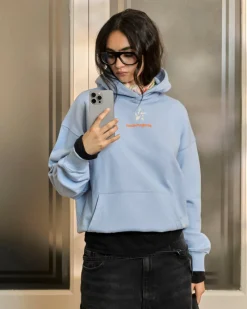 Nude Project Seoul Hoodie Light Blue Clearance