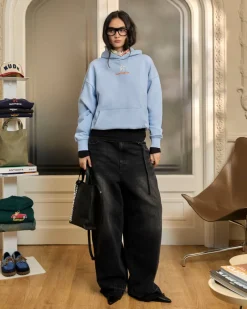 Nude Project Seoul Hoodie Light Blue Clearance