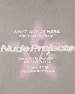Nude Project Seoul Hoodie Light Grey New