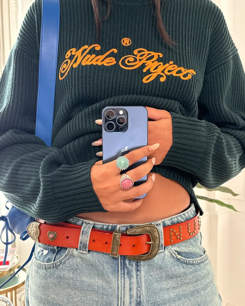 Nude Project Sheriff Belt Brown Hot