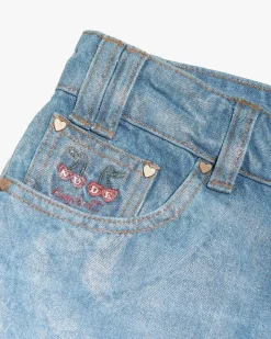 Nude Project Silver Capicci Capri Jeans Blue Hot