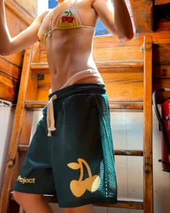 Nude Project Solid Mesh Short Green Hot